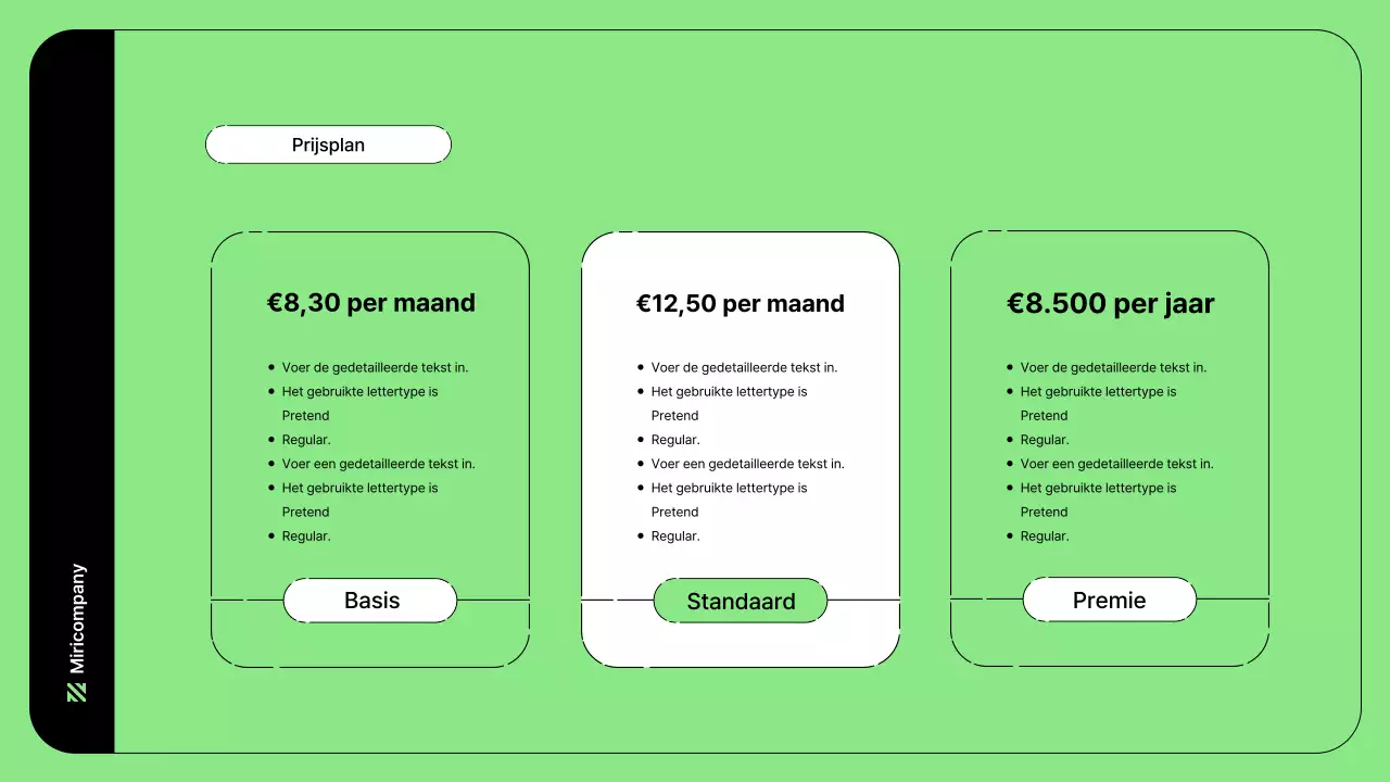 Zakelijke illustratie met eenvoudige lijnen in groen