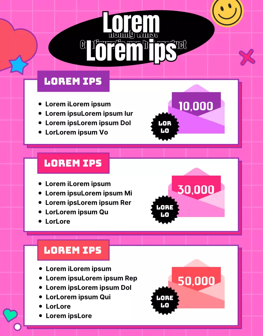 Random Box Event geschreven op een roze whiteboard