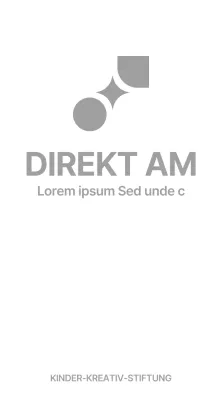 Markenspezifisches Werbedesign mit einem diagonalen Logo