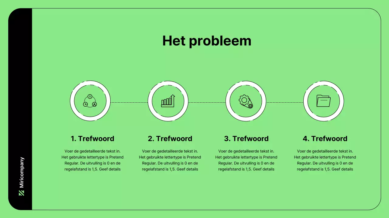 Zakelijke illustratie met eenvoudige lijnen in groen