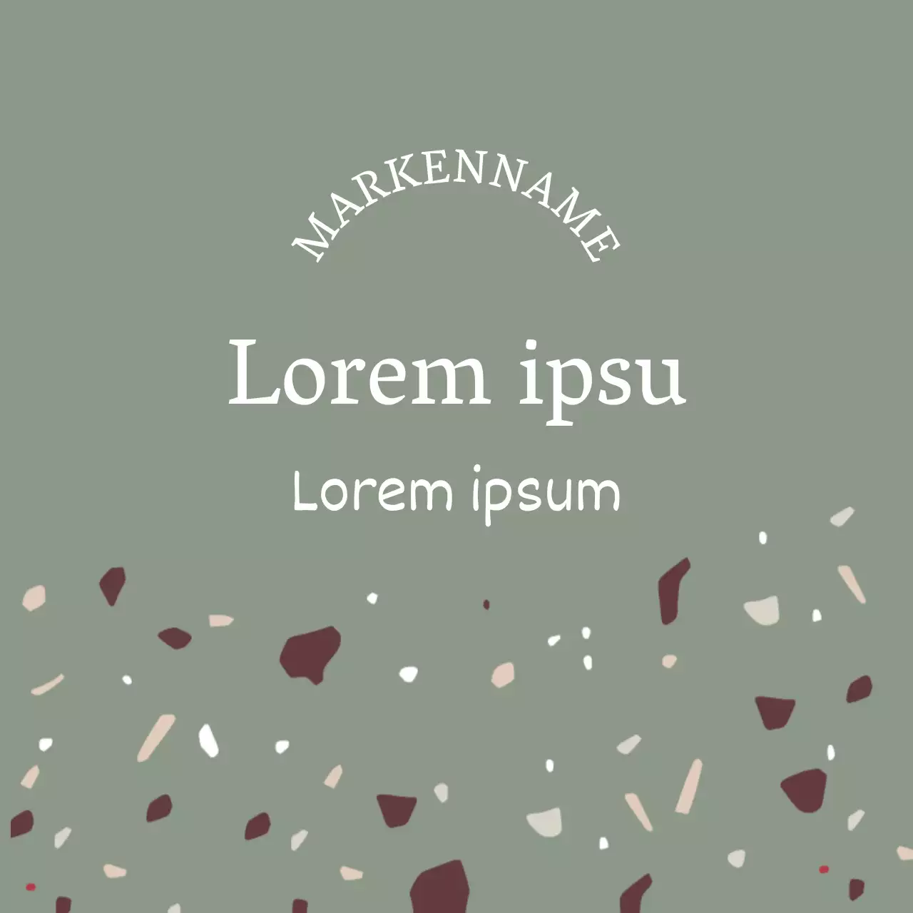 Matcha grüner Kieselstein Latte