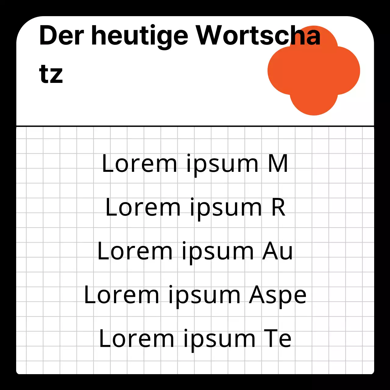 Kitschige englische Wort des Tages Cover mit Notizen
