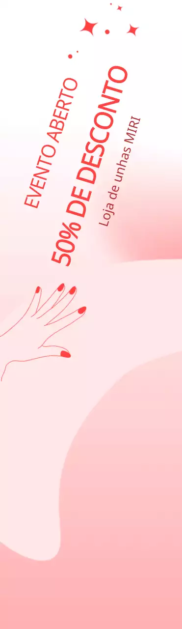 Promova o seu salão de unhas com um bonito fundo cor-de-rosa