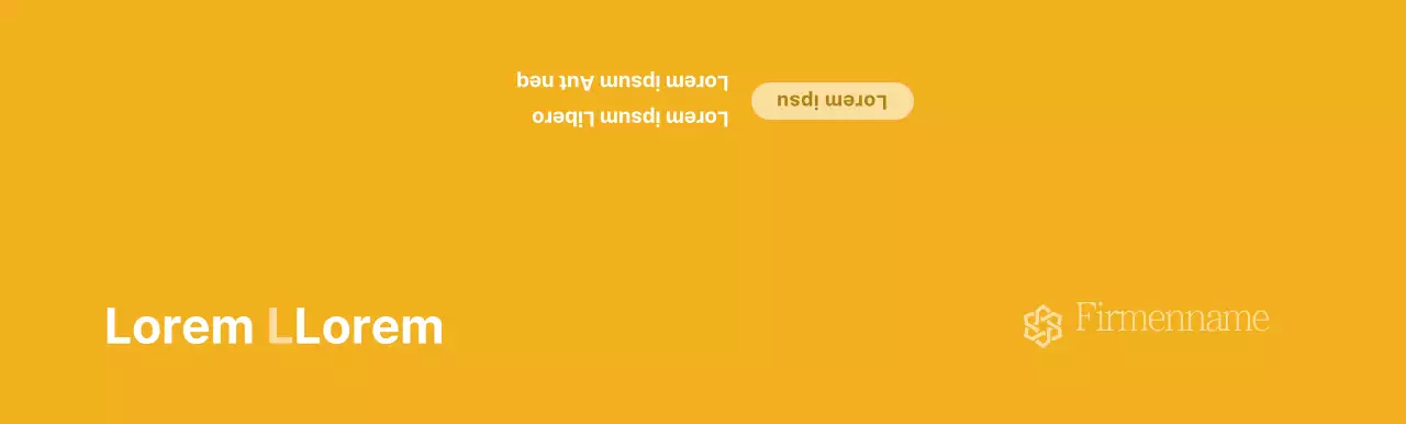 Eine einfache nationale Versicherungswerbung mit gelbem Text