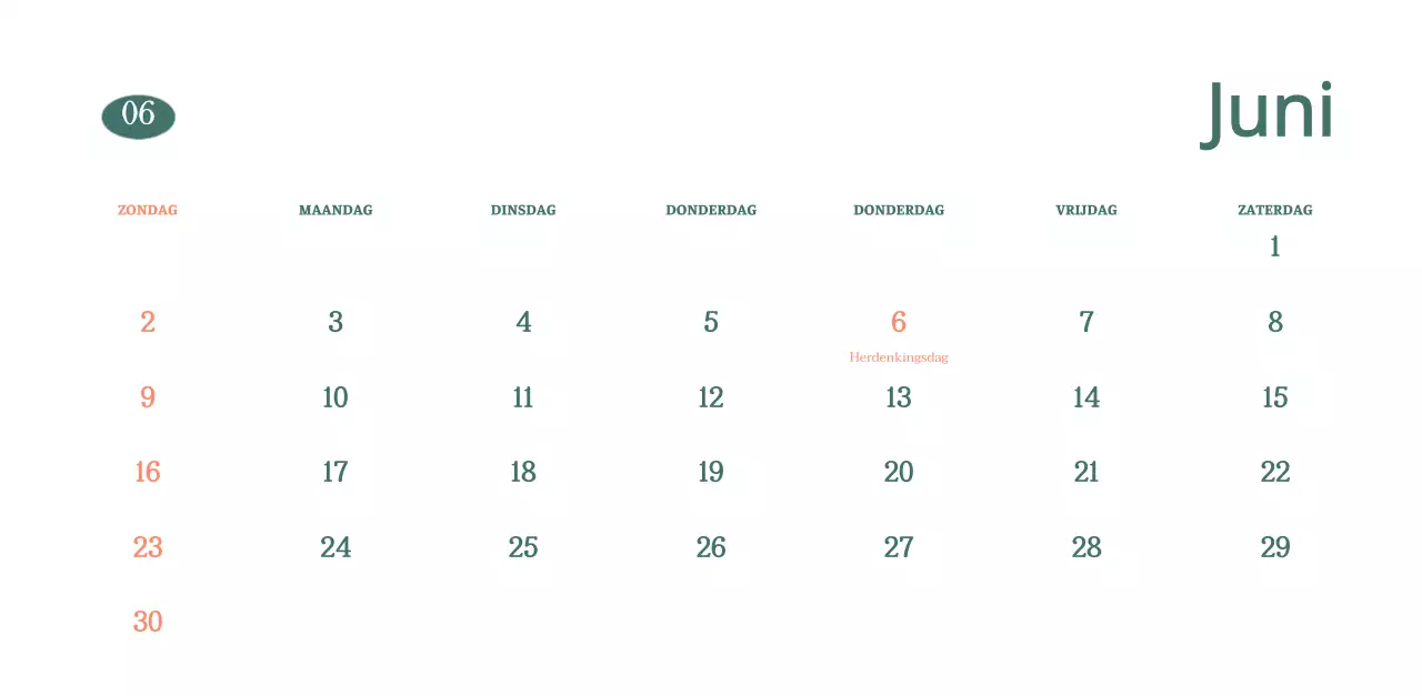 Cafékalender met aanbevelingen voor drankjes van de maand