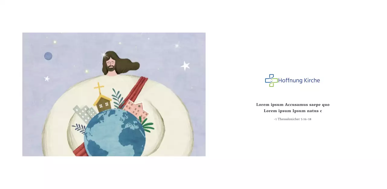 Kirchenkalender mit warmen Illustrationen