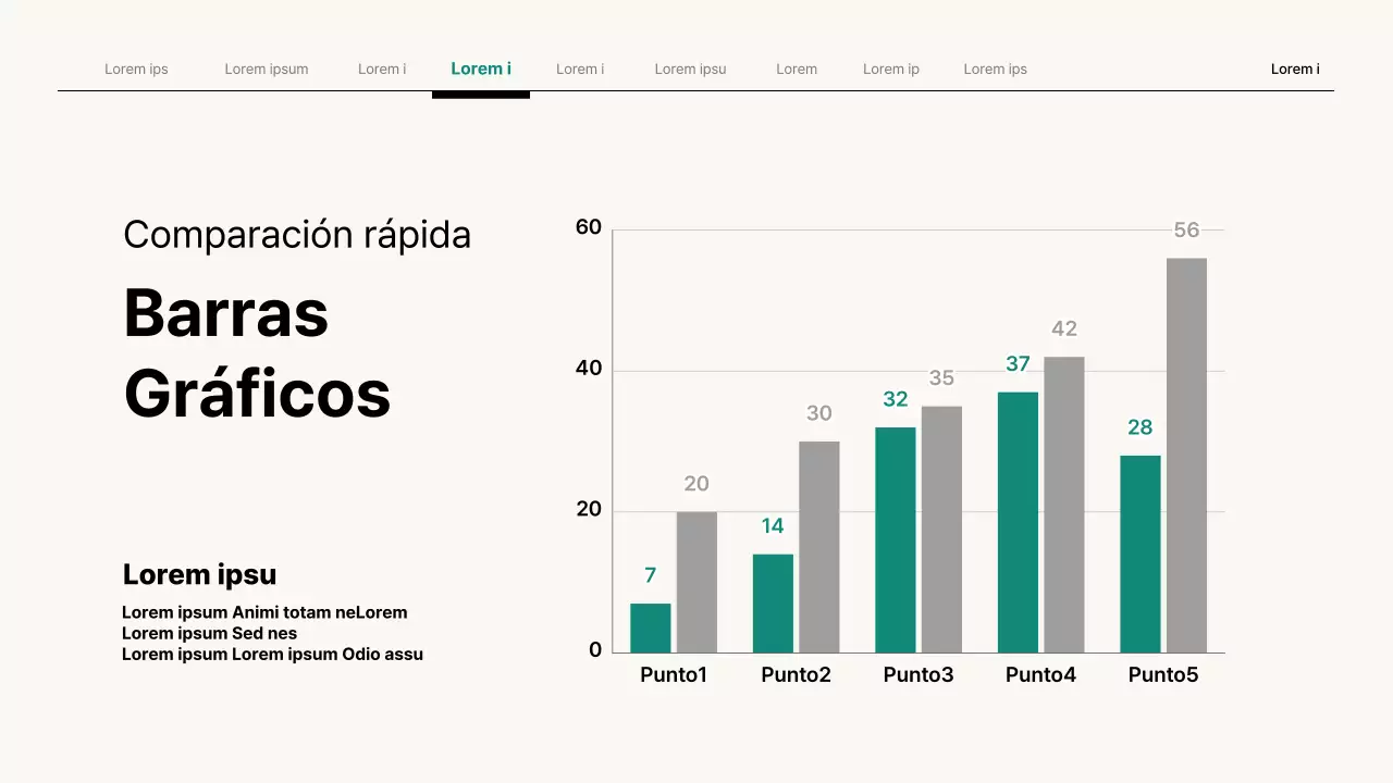 Presentación empresarial sencilla en beige