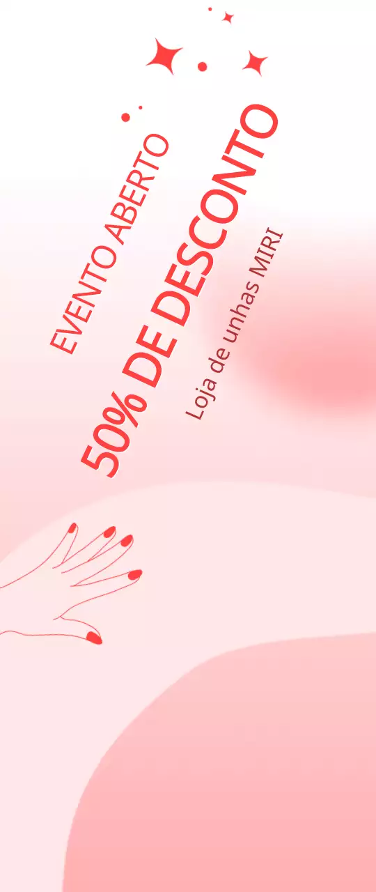 Promova o seu salão de unhas com um bonito fundo cor-de-rosa
