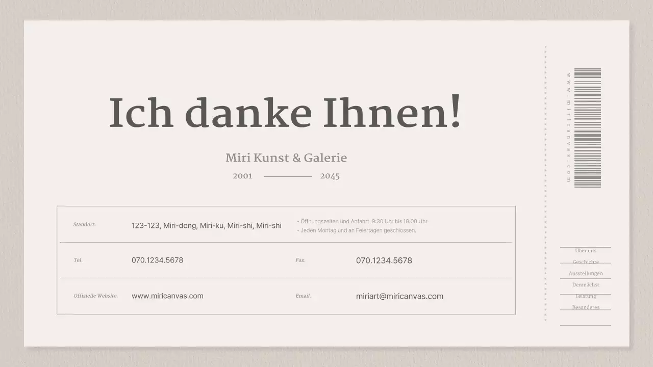 Eine Galerie beiger und grauer Ticketkonzepte