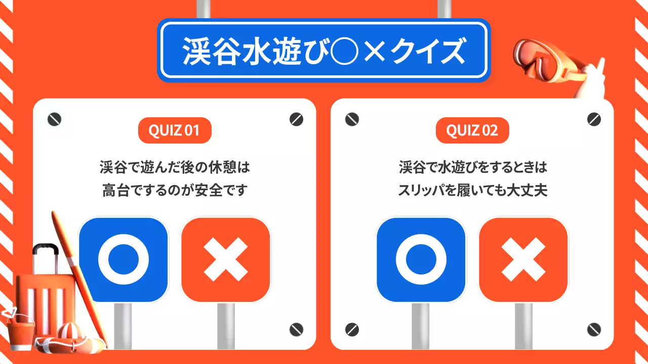 オレンジ ポップ 安全ガイド ポスター プレゼンテーション