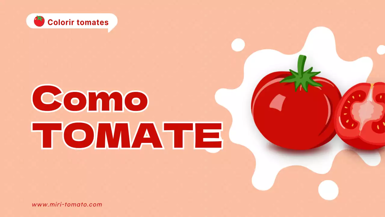 Explicação dos tomates vermelhos e cor de laranja kitsch