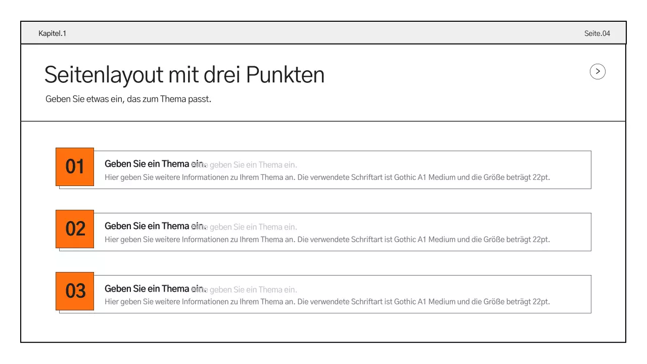 Einfache Geschäftsberichte in Orange