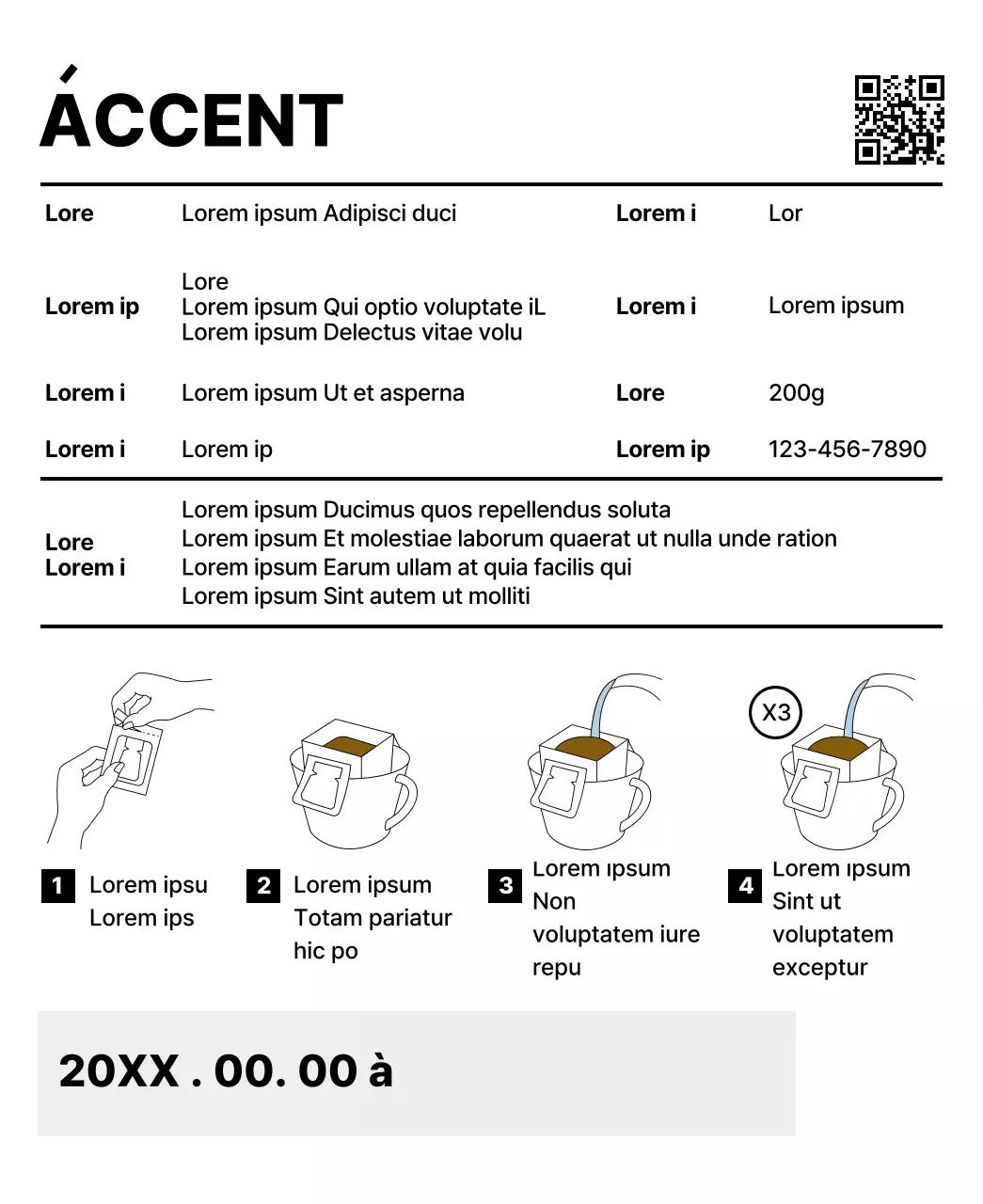 Design simple avec des formes multicolores en guise d'accents