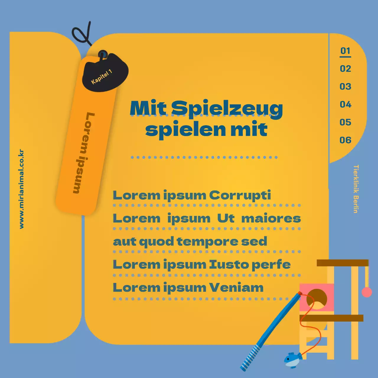 Die Gesundheitsinformationen Ihrer Katze, hervorgehoben durch den gelben Gesundheitsfragebogen.