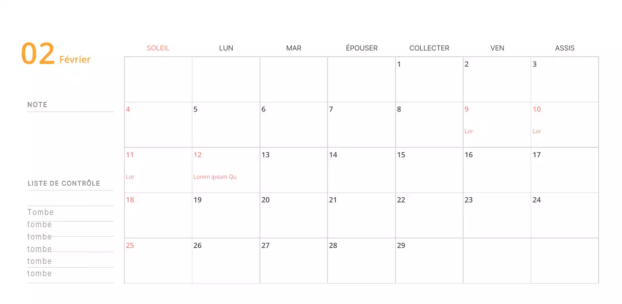 Calendrier de bureau illustré vert sur le thème de la famille