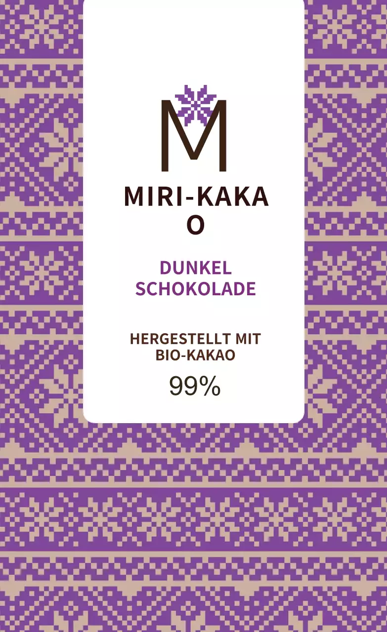 Lila Schneeflockenmuster Diffusor Etikett