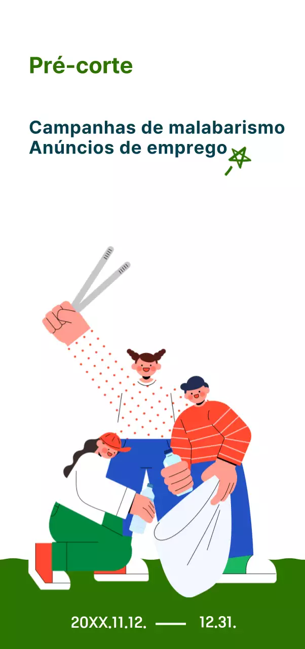 Uma capa de campanha com uma ilustração de bom gosto