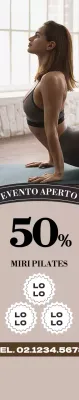 Una promozione Pilates pulita e beige