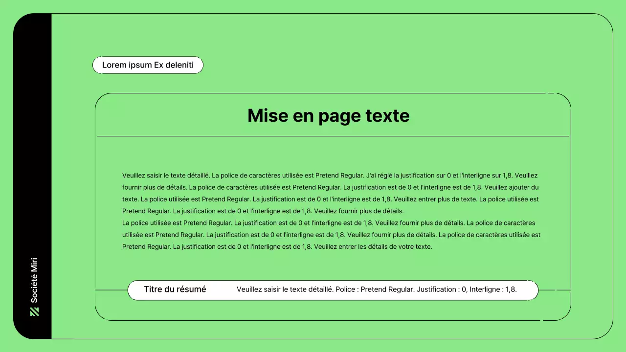 Illustration d'entreprise avec des lignes simples en vert