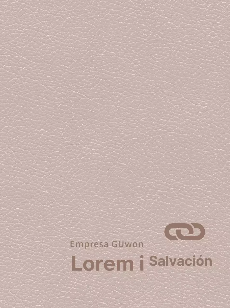 Tapa de la agenda con el logotipo de la empresa