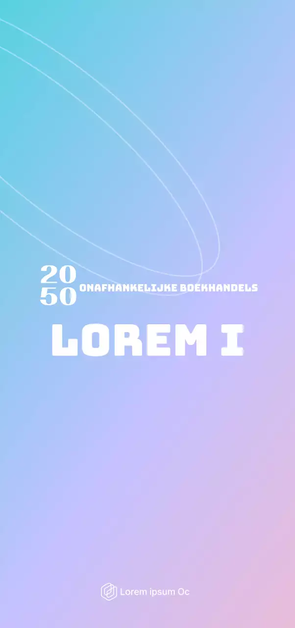 Promoot een institutioneel festival met een gradiëntachtergrond van blauw en paars