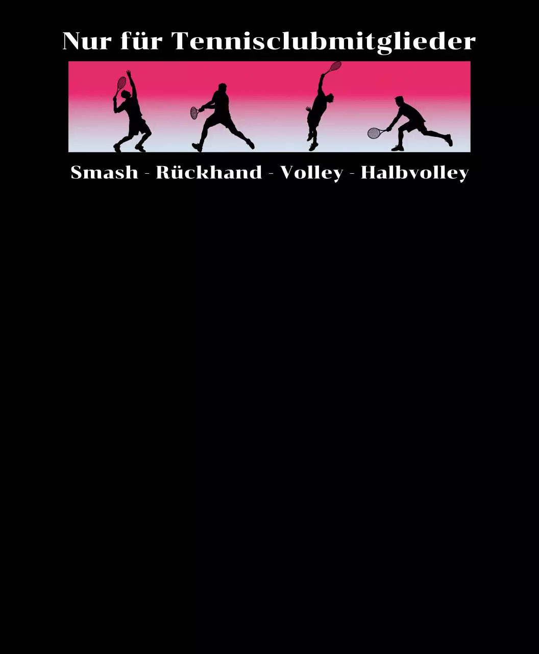 Tennisschläger mit Gefälle und Tennisbewegungskonzepte