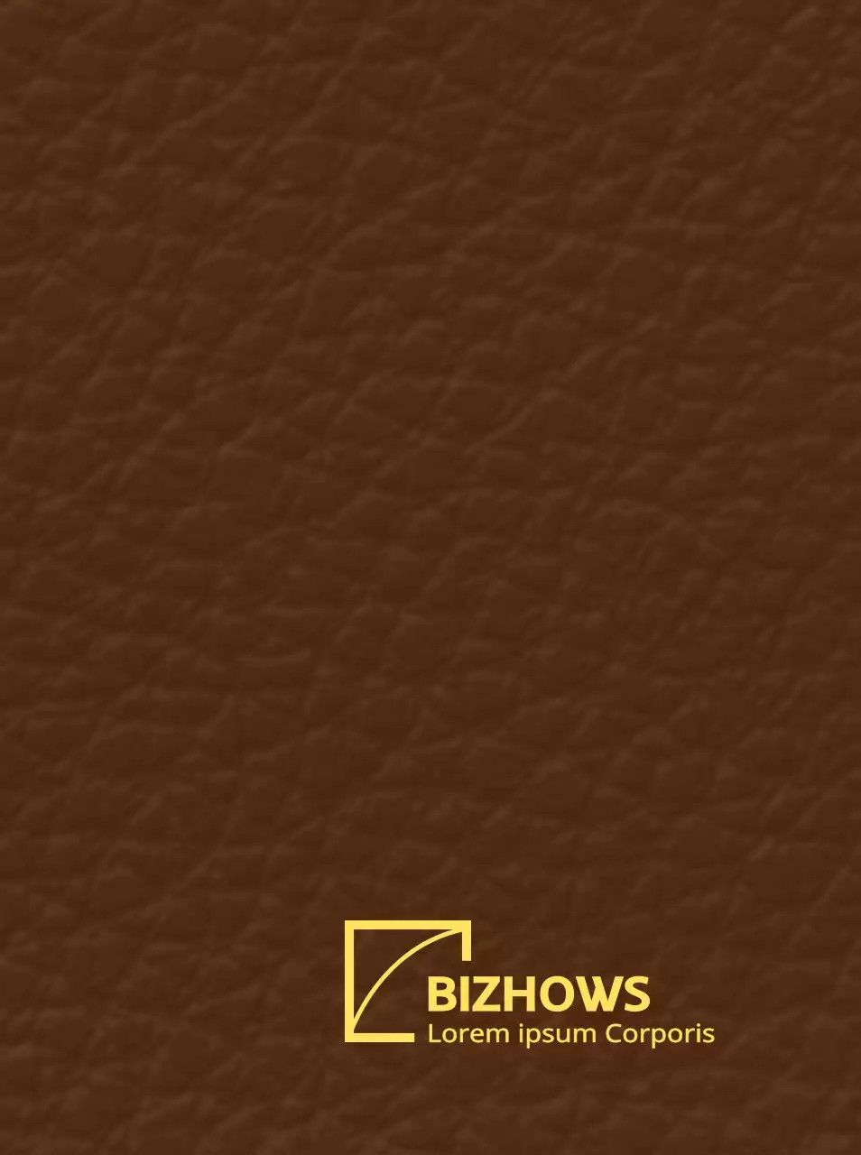 Corporate promotiemateriaal met een eenvoudige gebogen vorm logo symbool type concept