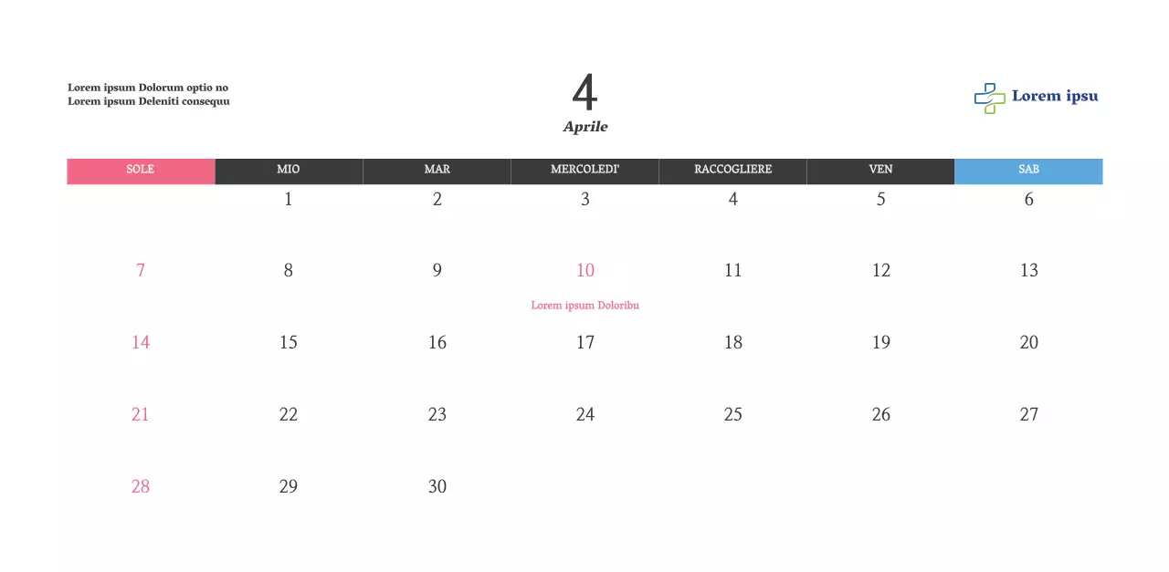 Calendario con immagini di chiese edificanti