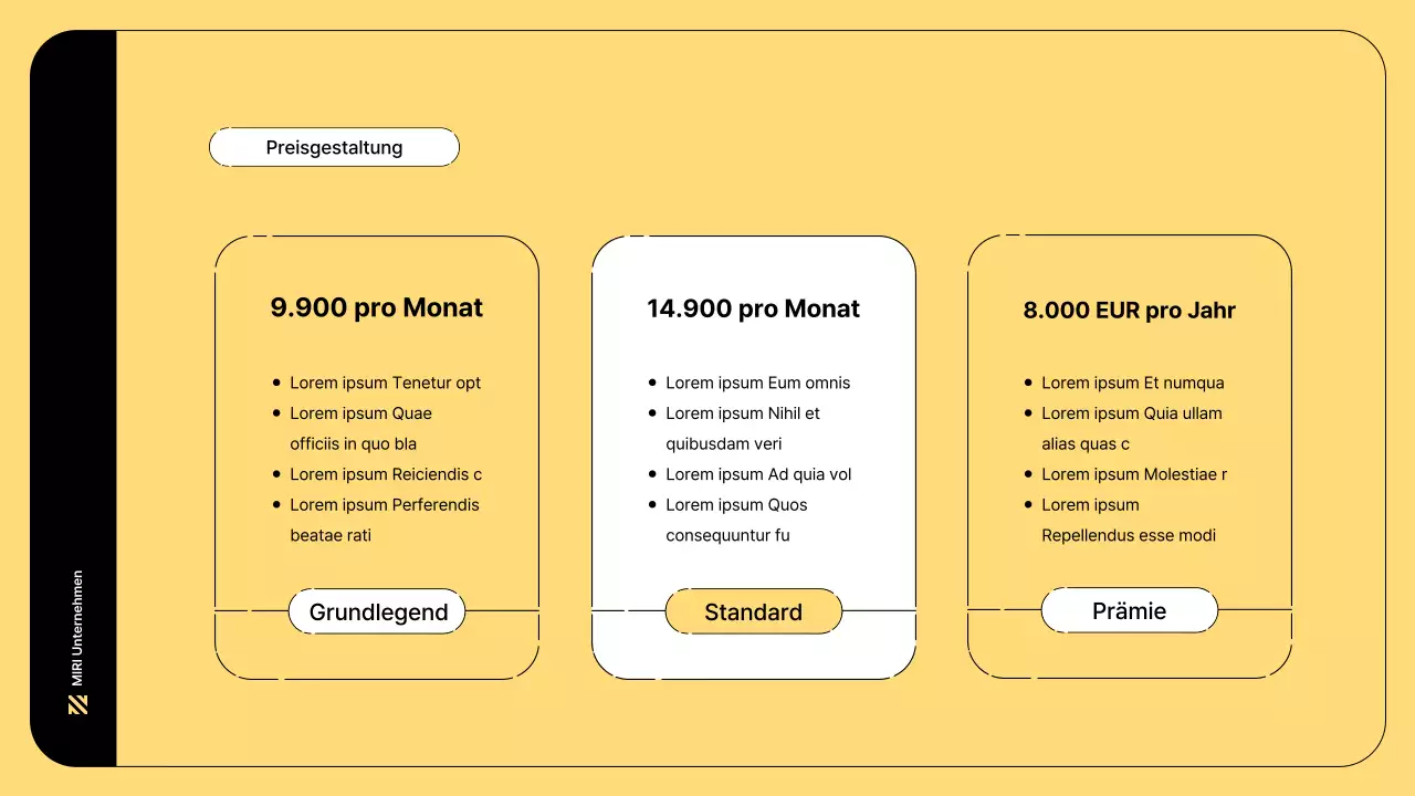 Business-Illustration mit einfachen Linien und gelber Farbe