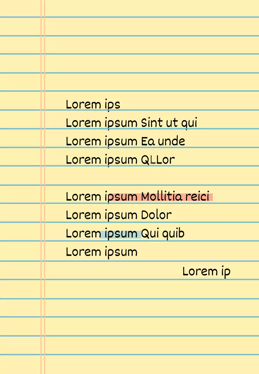 Yellow Note Simple Restaurant Review Event