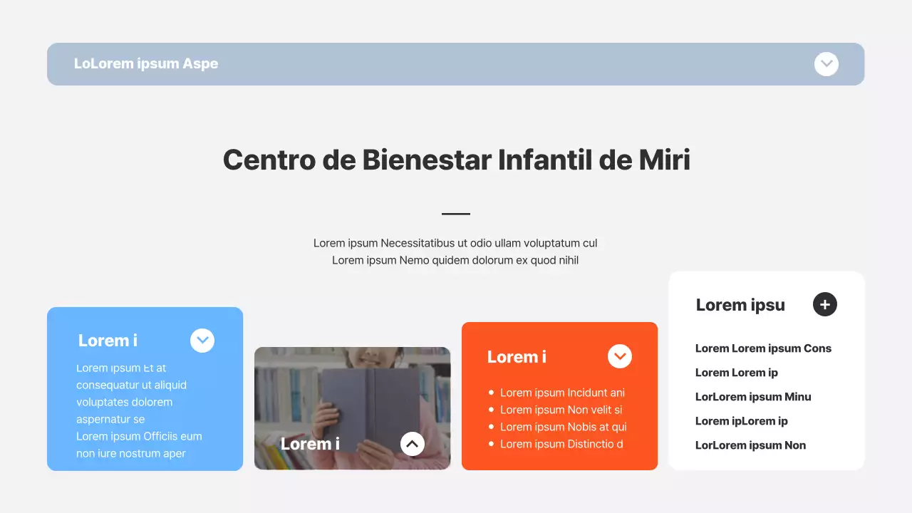 Informe de laboratorio con marcos azul y naranja