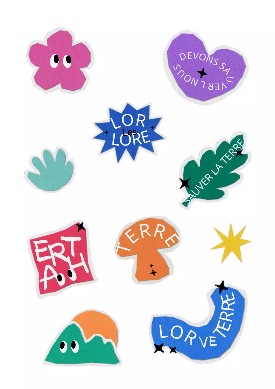 Articles de campagne écologiques avec un concept de papier coloré découpé à la main