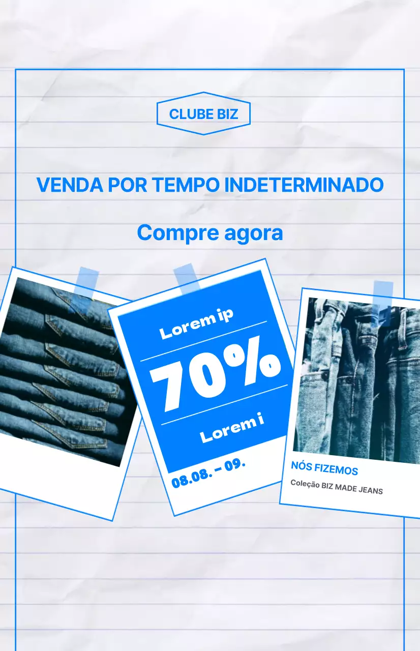 Bandeira promocional Time Sale com um toque fresco de verão