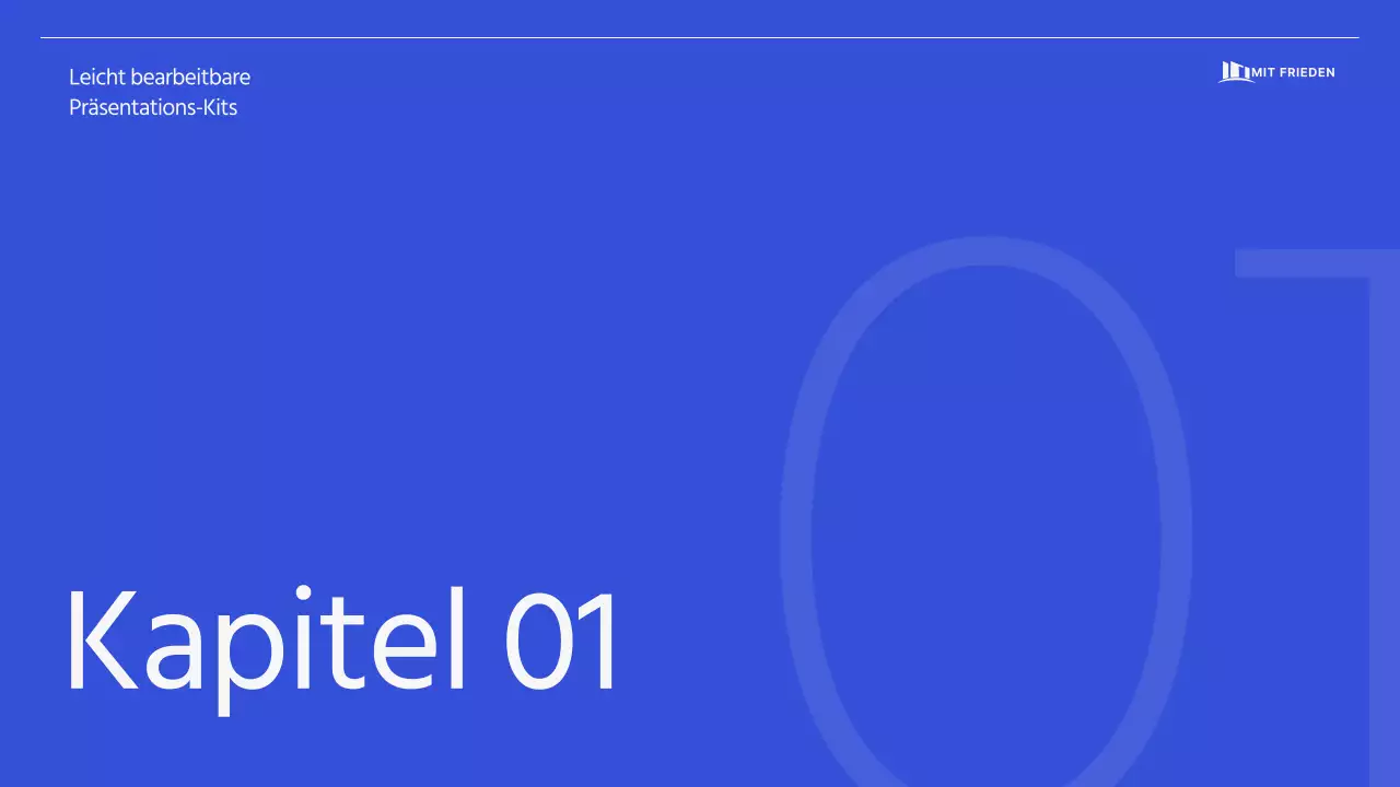 Einfacher, sauberer Unternehmensvorschlag in Blau-Grau