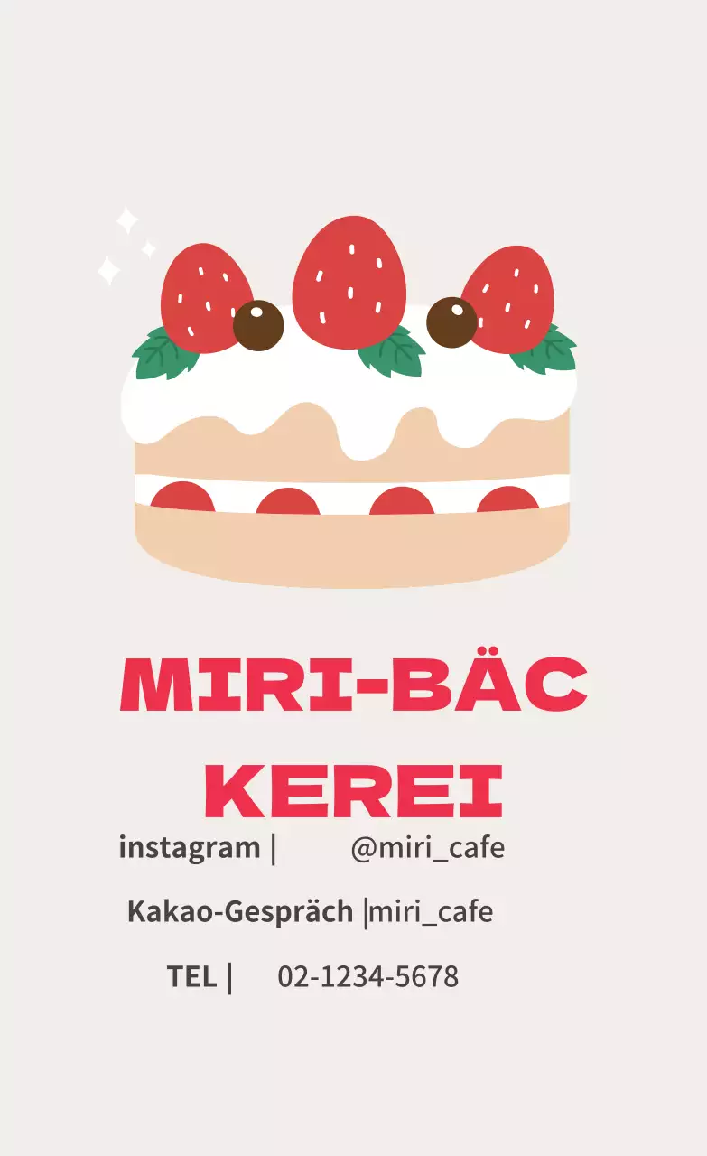 Niedliche Restaurant-Etiketten mit rosa Illustrationen