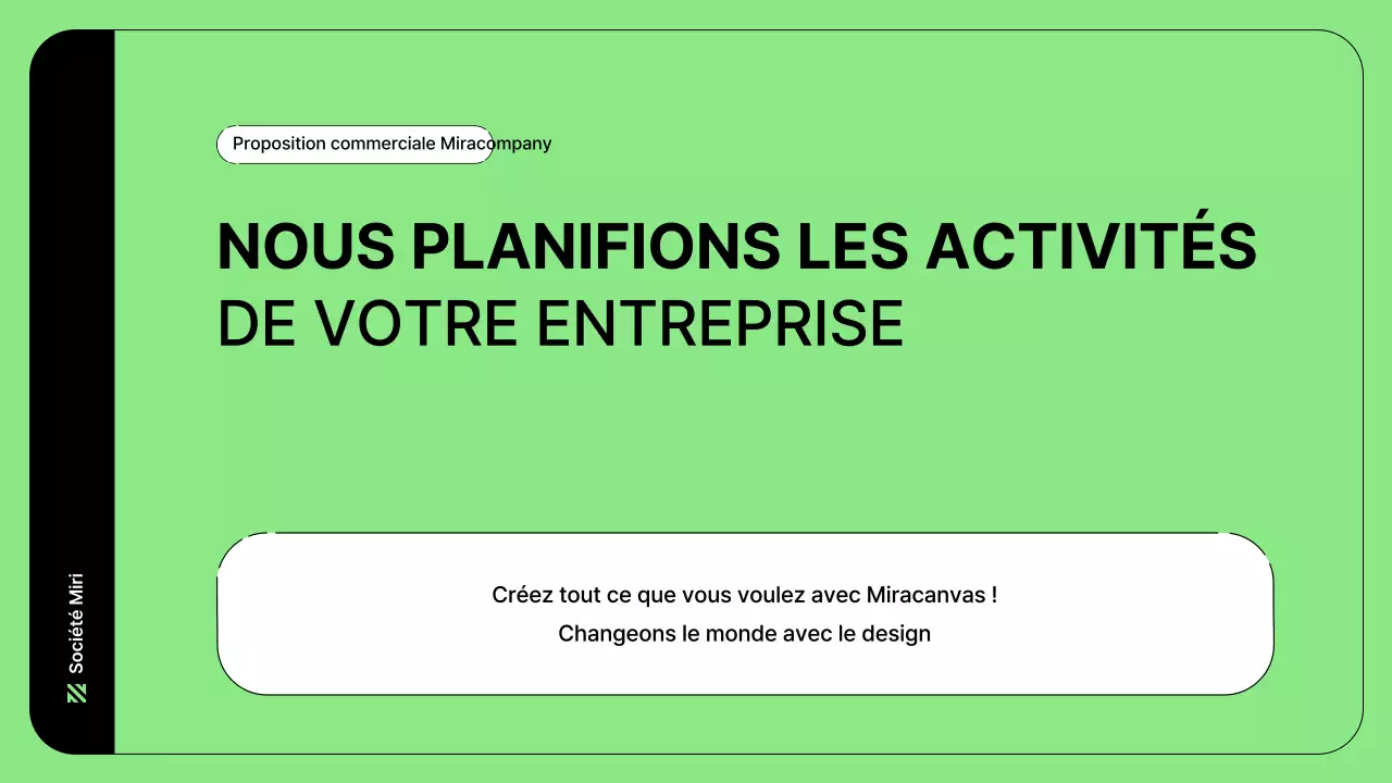 Illustration d'entreprise avec des lignes simples en vert
