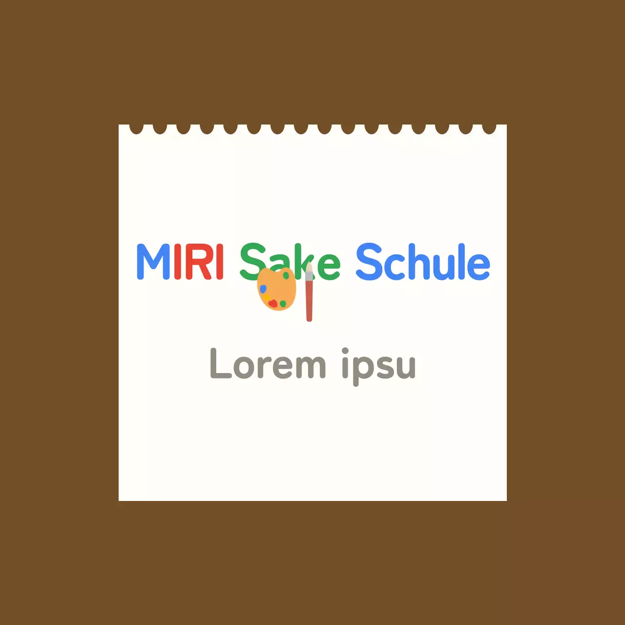 Kinderkunstschule Balsa mit weißem Skizzenbuch-Hintergrund