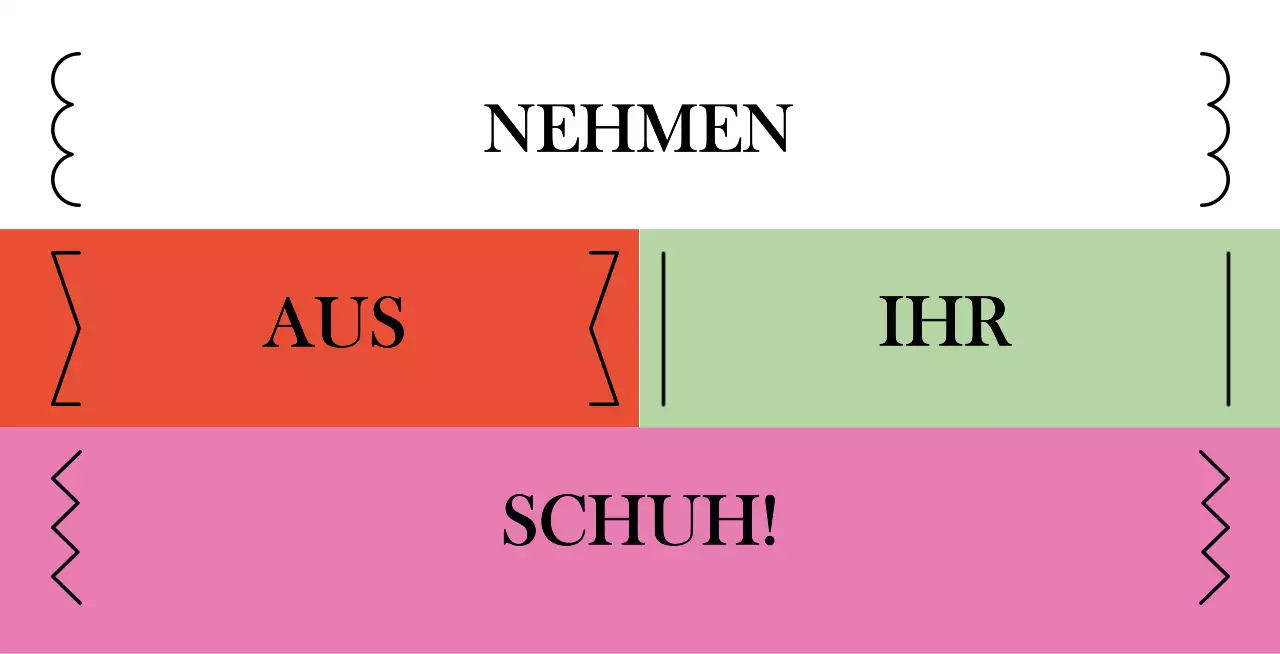 Niedliche, bunte Textstile