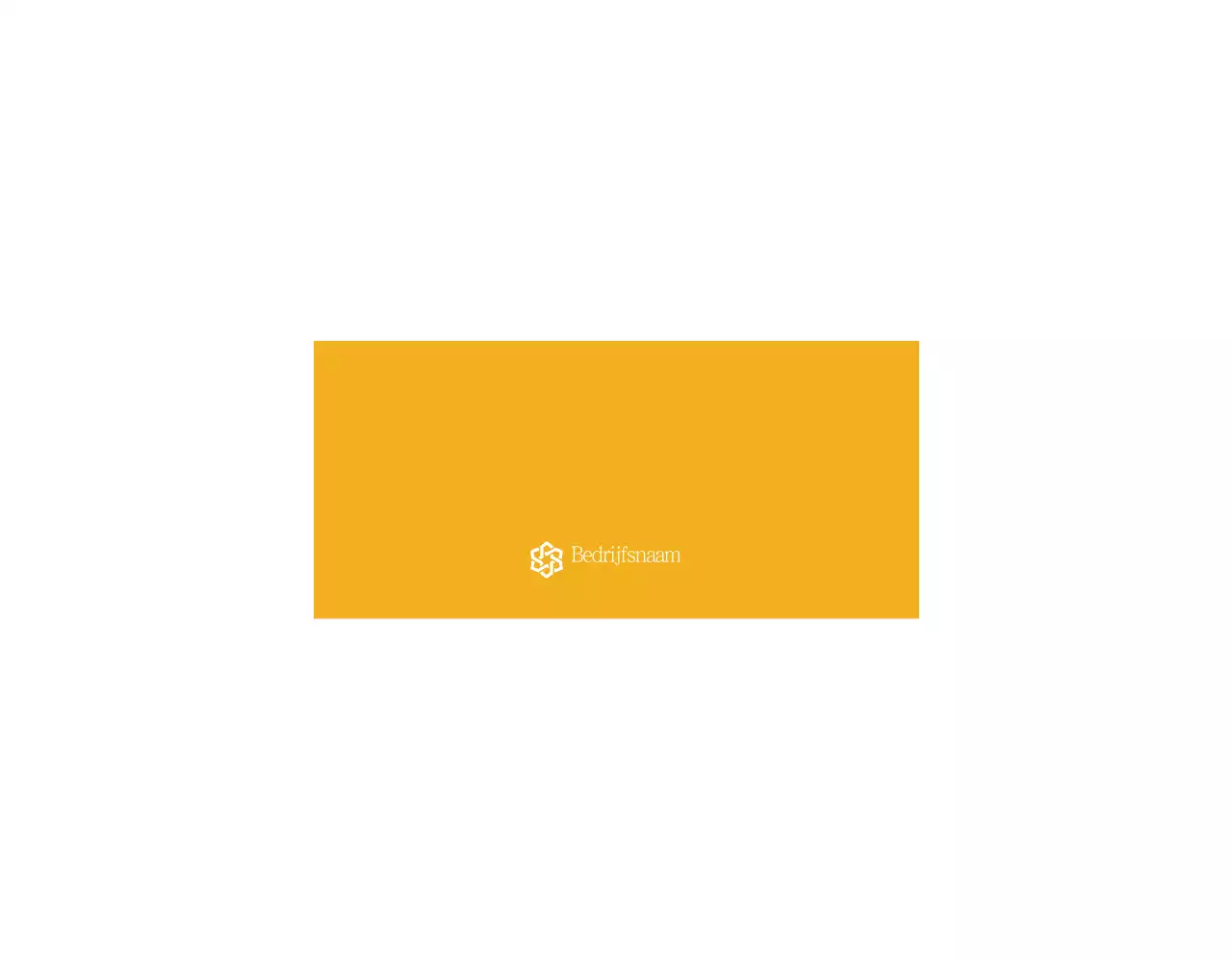 Een eenvoudige gele tekst en afbeelding ter promotie van het nationale verzekeringsstelsel.