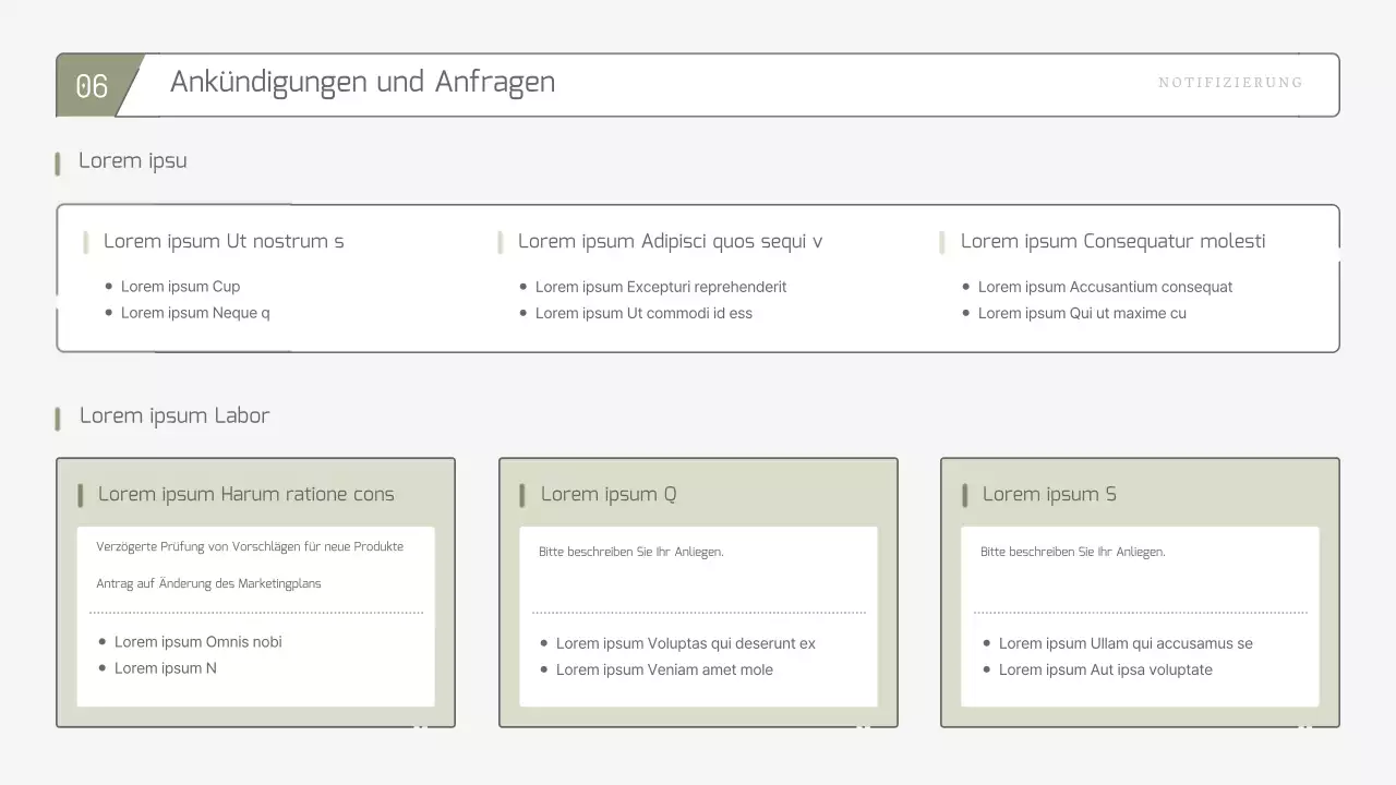 Einfacher, erweiterbarer Wochenbericht in khakifarbenen Pastelltönen