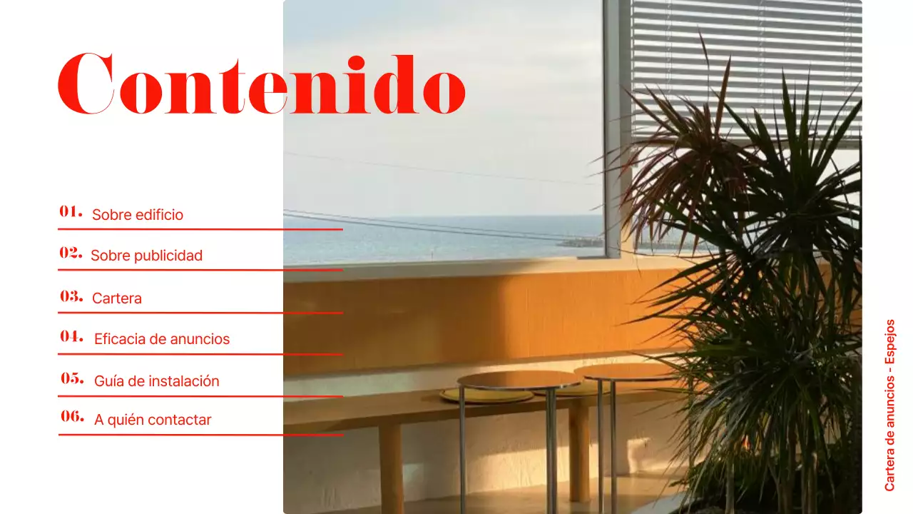 Anuncio comercial de estilo moderno en rojo y chartreuse