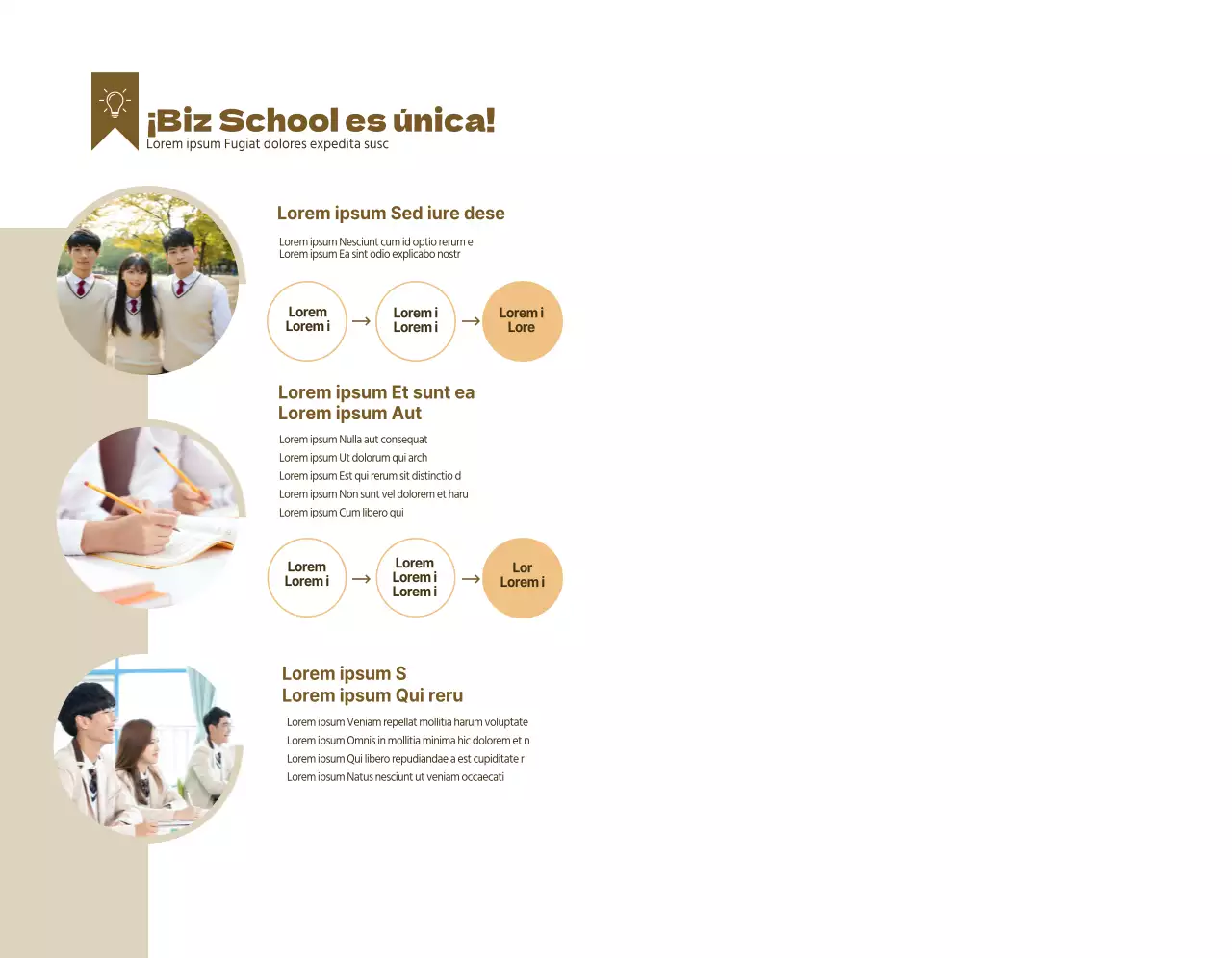 Información sobre las escuelas especializadas en pruebas de acceso a la universidad de color marrón