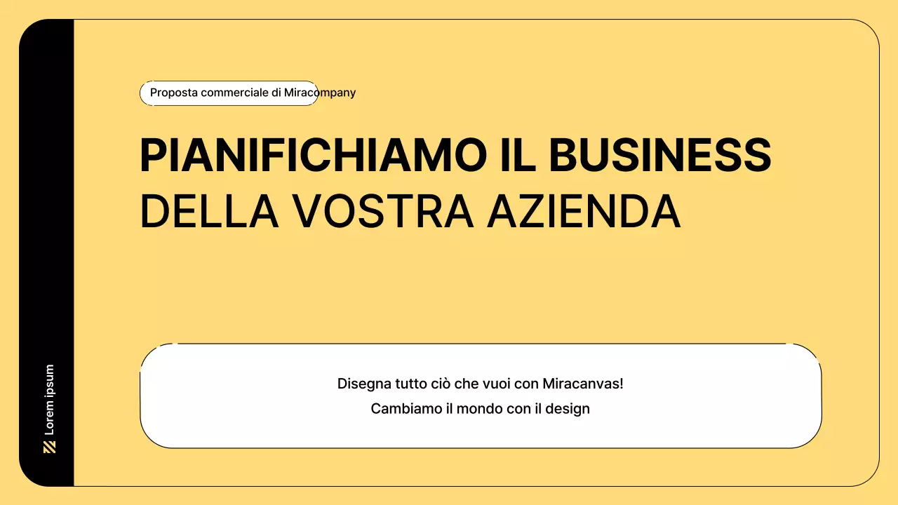 Illustrazione aziendale con linee semplici e colore giallo