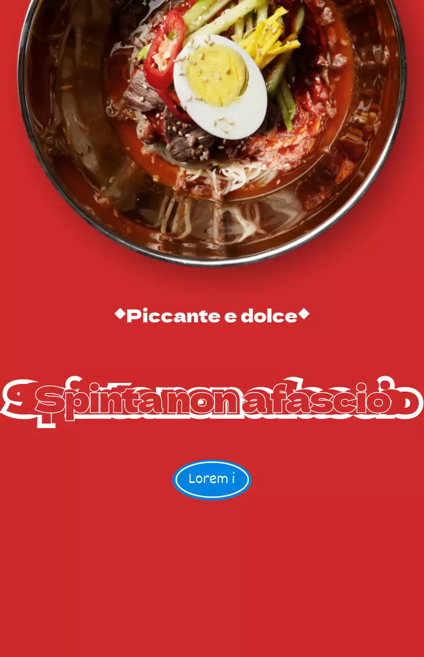 Promozioni di ristoranti con foto colorate di diversi cibi estivi