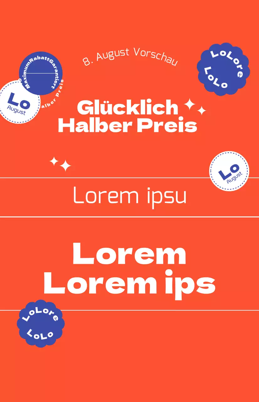 Rabattaktionen mit einem fetten roten Hintergrund