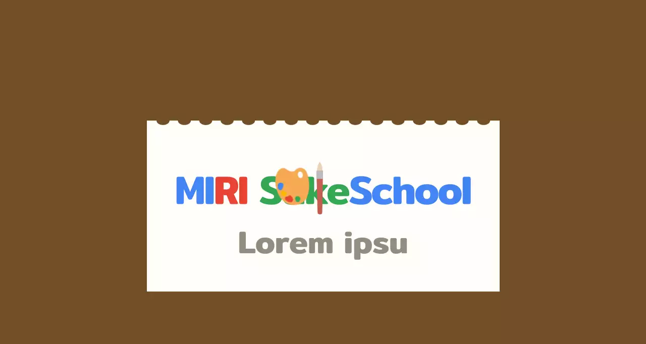 Kinderkunstschool balsa met witte schetsboekachtergrond