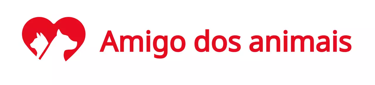 Promoção de um evento com um conceito de sociedade de proteção dos animais a vermelho.
