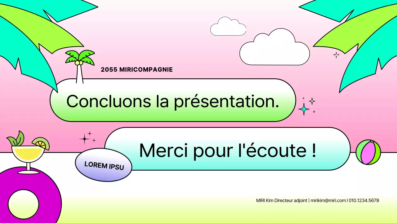 Rapport stratégique kitsch avec un concept de journal de vacances