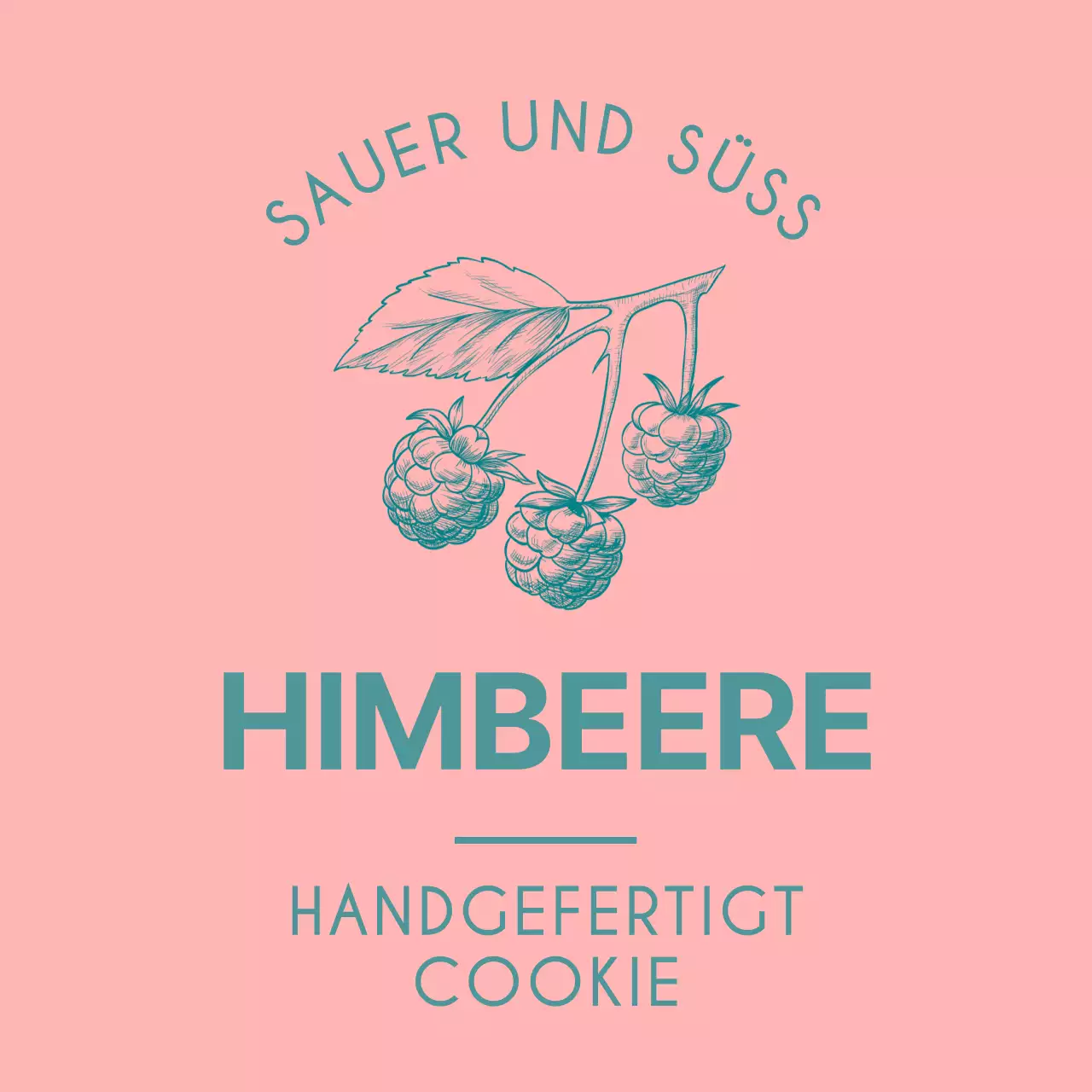 Zum Verzieren von selbstgebackenen Plätzchen mit alten Beerenmotiven in Rosa und Gelb