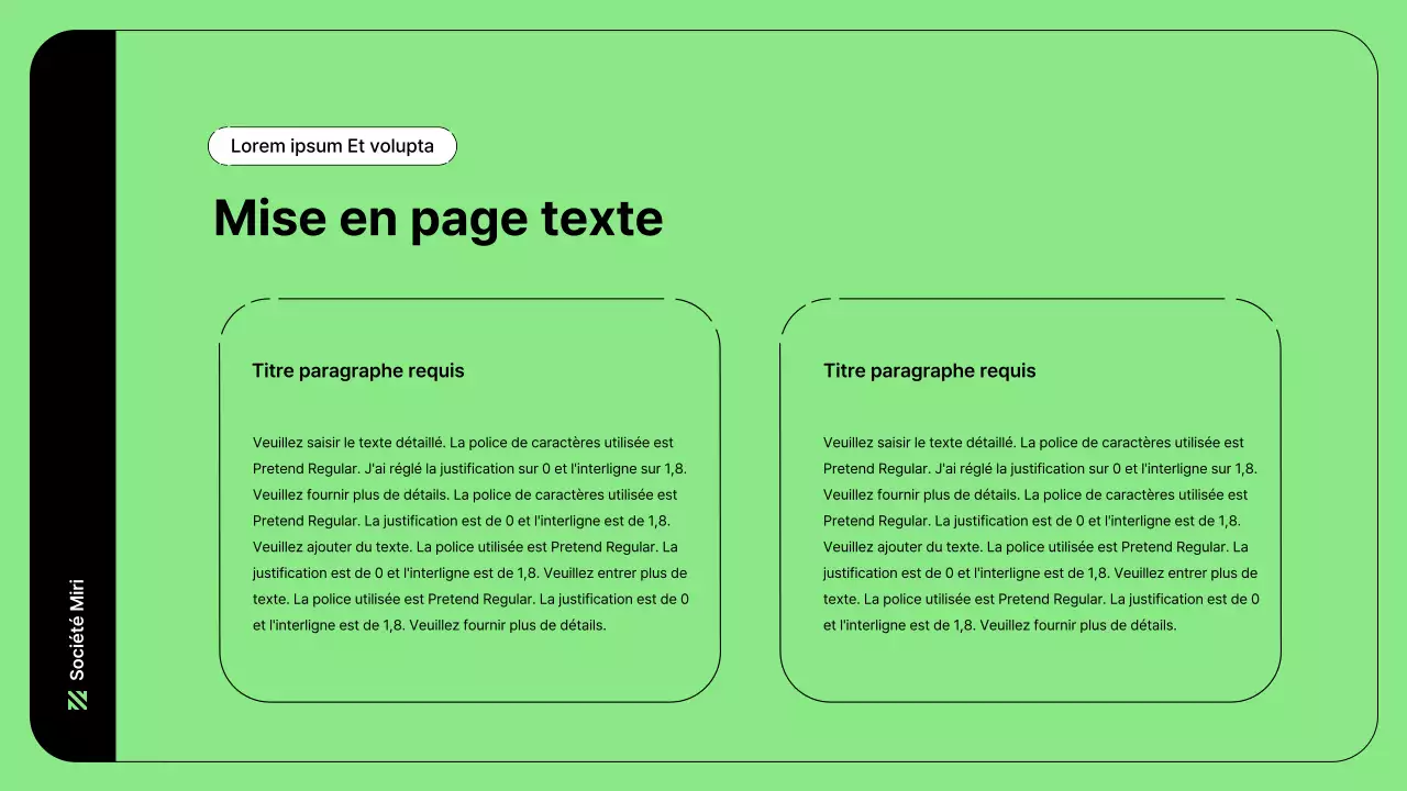 Illustration d'entreprise avec des lignes simples en vert